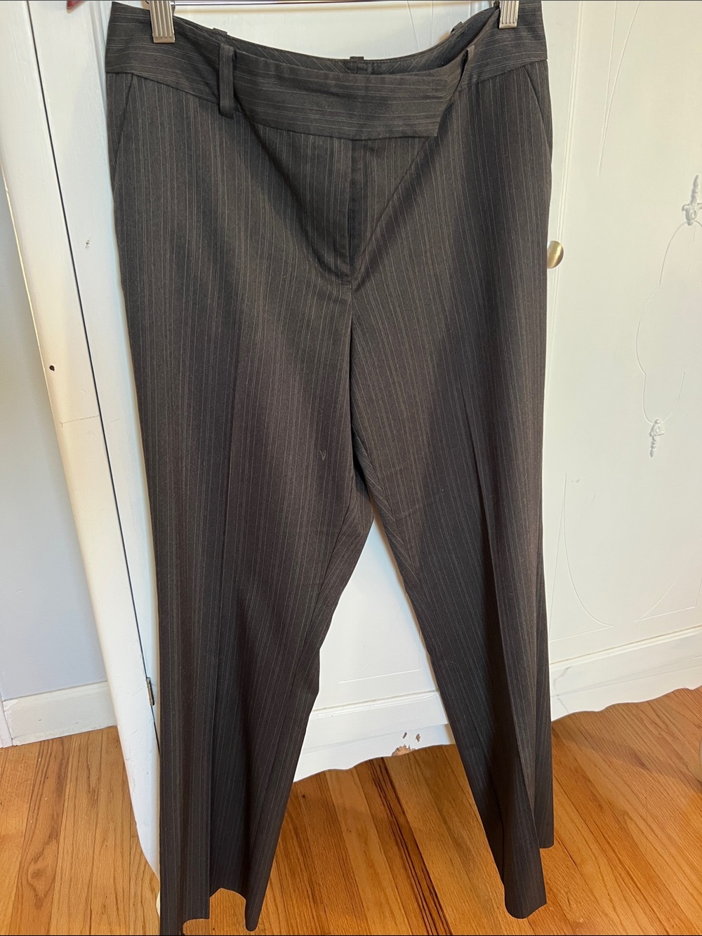 2/$7 Ann Taylor 10 curvy Pinstripe Dress Pants - Classic Tailored Fit